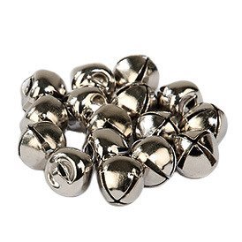 Dzwoneczki dekoracyjne metalowe srebrne 15mm 8szt Inna marka
