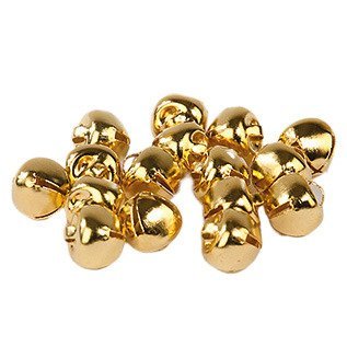 Dzwoneczki dekoracyjne metalowe złote 8mm 16szt Inna marka