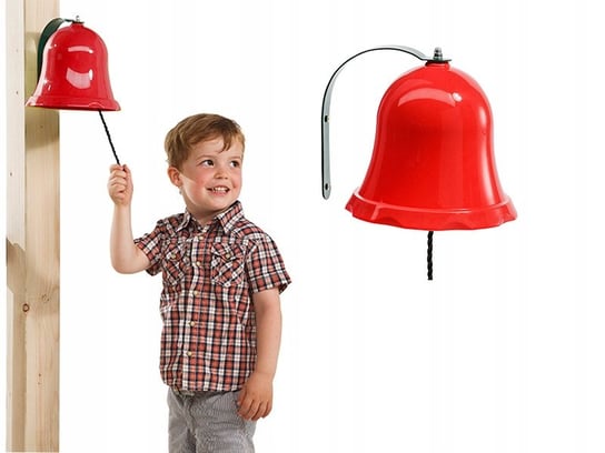 Dzwonek Kapitański dla dzieci plac zabaw KBT czerwony KBT
