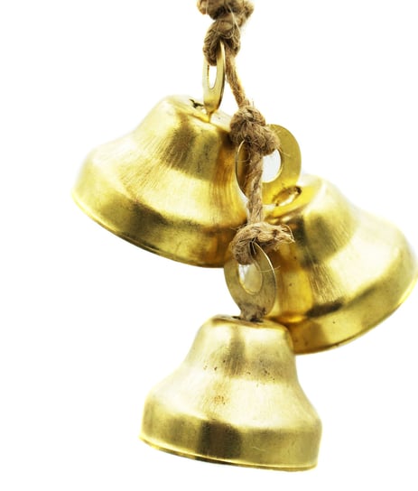 Dzwonek Metalowy Złoty Stroik Ozdoba Dekoracja Świąteczna Zestaw 3 Sztuk Inny producent