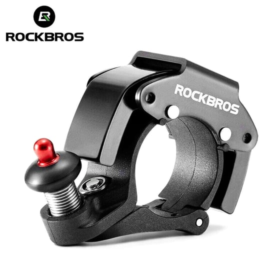 Dzwonek rowerowy do roweru uniwersalny RockBros Big Ring aluminiowy mocny na kierownicę 100dB wodoodporny czarny Inny producent