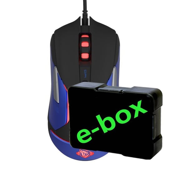 E-Blue Mysz Auroza Gaming V2, 5000Dpi, Optyczna, 6Kl., Przewodowa Usb, Czarna, Do Gry, E-Box Auroza