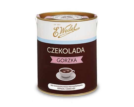 E.Wedel Czekolada gorzka do samodzielnego przygotowania gorącej czekolady 200 g E. Wedel
