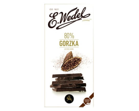 E.Wedel, czekolada gorzka Premium 80%, 100 g E. Wedel