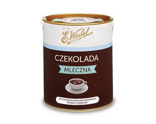 E.Wedel Czekolada mleczna do samodzielnego przygotowania gorącej czekolady 200 g E. Wedel