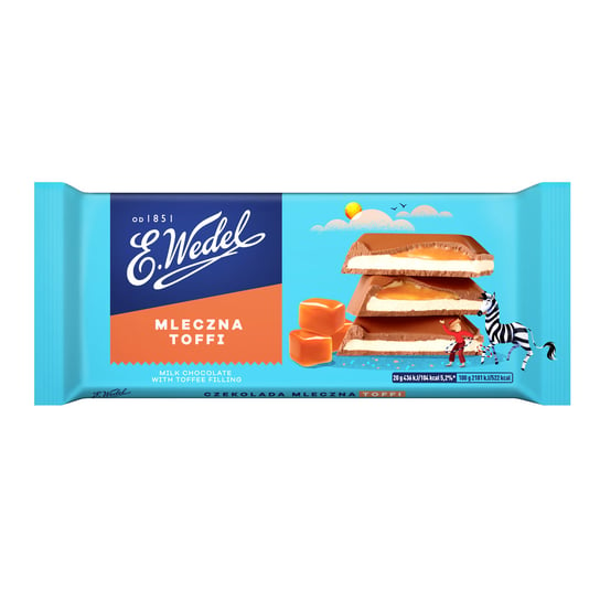 E.Wedel, czekolada mleczna o smaku toffi, 100g Wedel