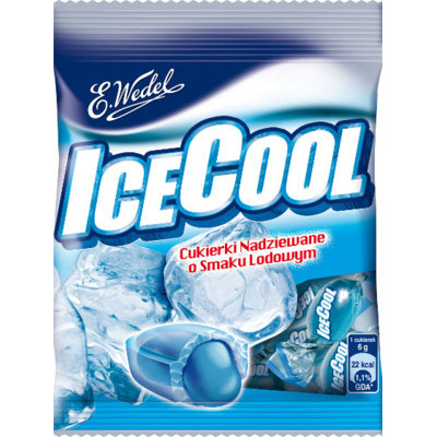 E. Wedel, Ice Cool, Cukierki nadziewane o smaku lodowym, 90 g E.Wedel Lotte Wedel