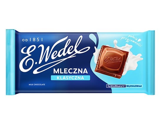 E.Wedel, klasyczna czekolada mleczna, 90g E. Wedel