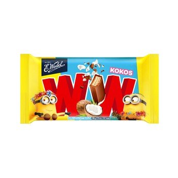 E. Wedel Wafel WW z nadzieniem kokosowym w mlecznej czekoladzie Minionki 47 g Inny producent