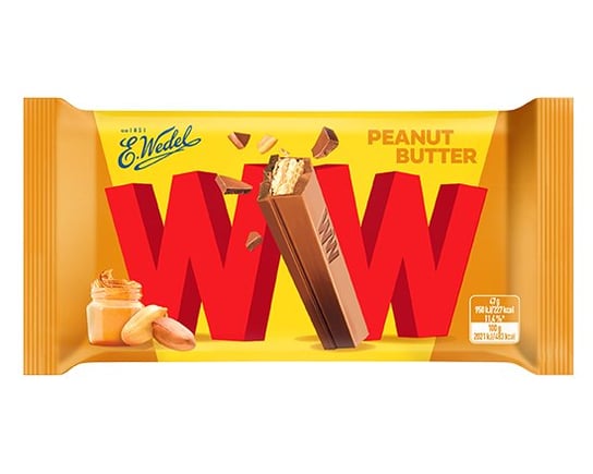E.Wedel, wafelek WW z nadzieniem peanut butter, 47 g E. Wedel