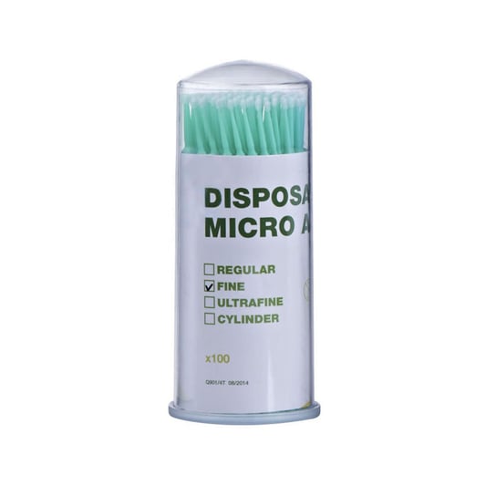 E360 Aplikatory Microbrush FINE PP-902 zielone 100szt. inna