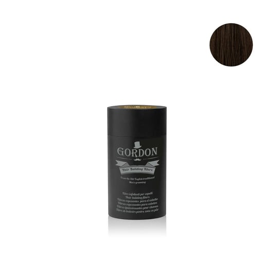 E661Cs Gordon ,Włókna Zagęszczające Do  Włosów , Ciemno Brązowe 22 Gr ,Kamuflaż Łysiny Mężczyzn Gordon
