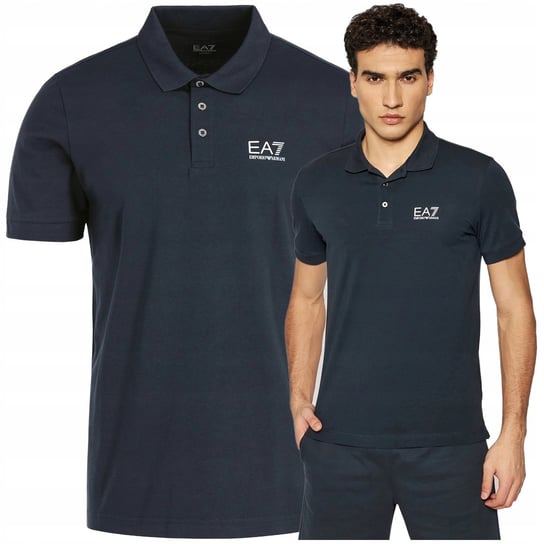 EA7 koszulka polo meska emporio armani meskie granatowe polo małe logo EA7 koszulka polo meska emporio armani meskie granatowe polo małe logo r.L Emporio Armani