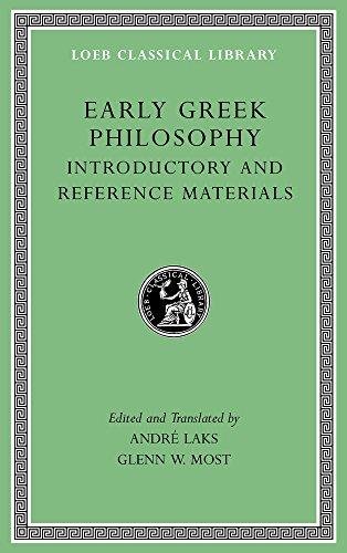 Early Greek Philosophy, Volume I Most Glenn W.