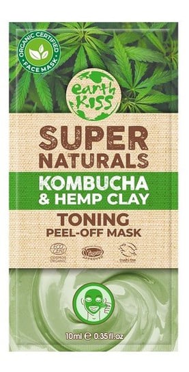 Earth Kiss Super Naturals Kombucha & Hemp Clay Toning Peel-Off Mask Glinkowa tonizująca maska do twarzy 10ml Earth Kiss