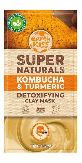 Earth Kiss Super Naturals Kombucha & Turmeric Detoxifying Clay Mask Glinkowa maska detoksykująca do twarzy 10g Earth Kiss
