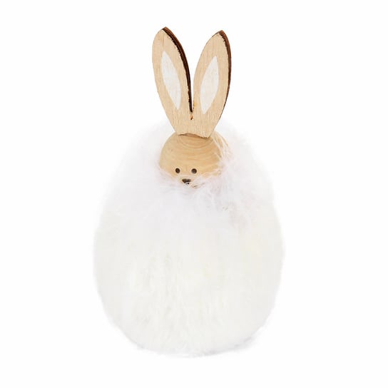 Easter, Figurka, królik z piórkami, biała Empik
