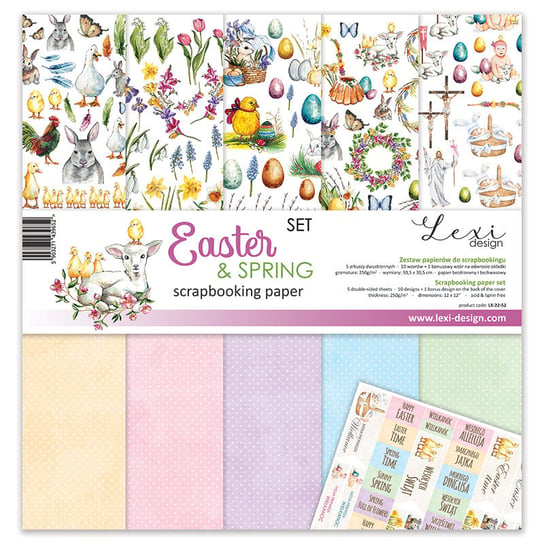 Easter & Spring SET- zestaw papierów - 30,5 cm x 30,5 cm - Lexi Design Lexi Design