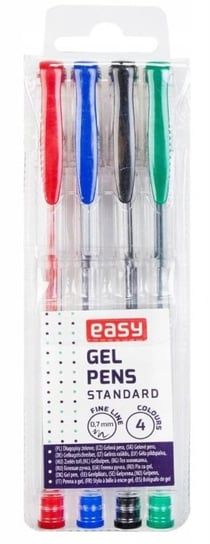 Easy, długopisy żelowe, 4 kolory Easy