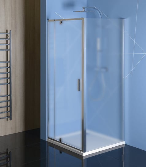 EASY LINE kabina prysznicowa 900-1000x900mm, obrotowe drzwi, L/R, szkło brick Inna marka