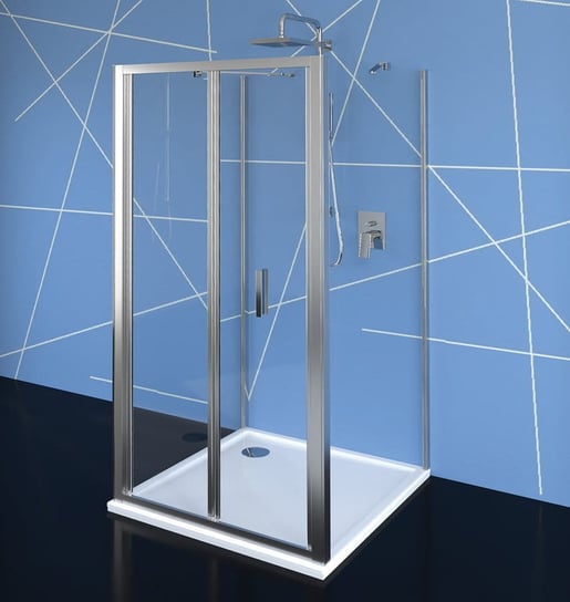 EASY LINE kabina prysznicowa trójścienna 1000x1000mm, drzwi składane, L/P, szkło czyste Inna marka