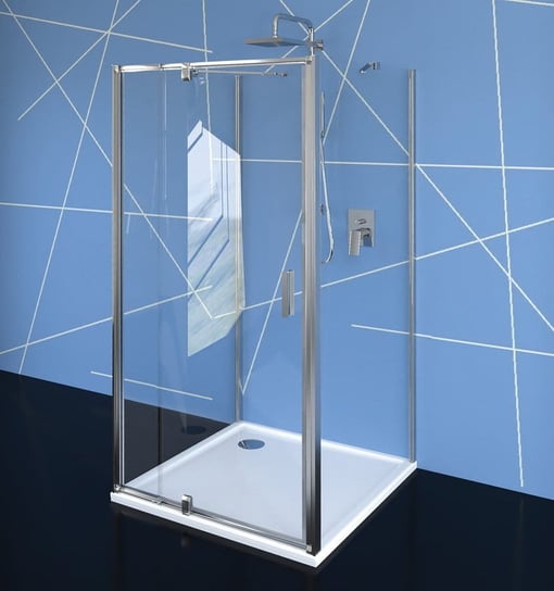 EASY LINE kabina prysznicowa trójścienna 900-1000x800mm, obrotowe drzwi, wariant L/P, szkło czyste Inna marka