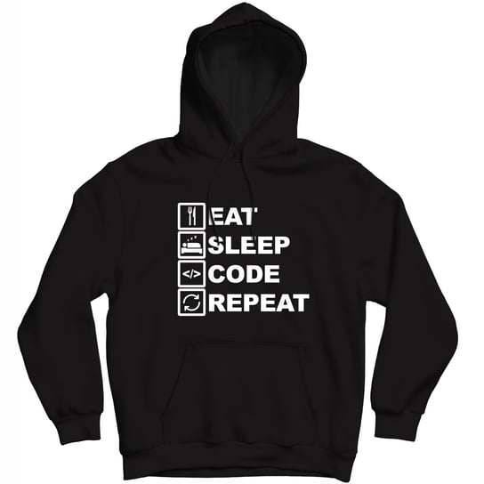 Eat Sleep Code Bluza Informatyka Programisty GILDAN