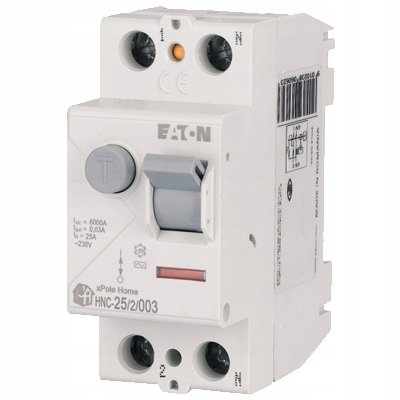 EATON 194690 Wyłącznik różnicowoprądowy 25A 6kA typ AC Eaton