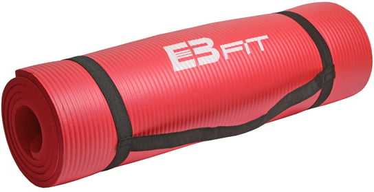 EB Fit, Mata fitness NBR 180x60x1cm z torbą, czerwona EB Fit