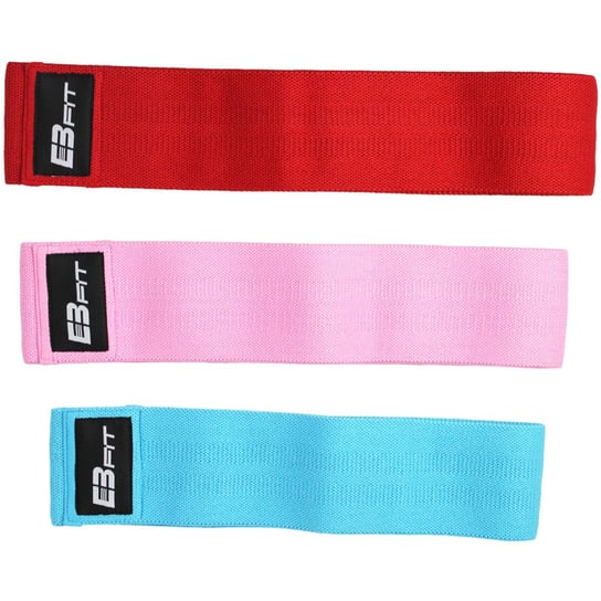 EB Fit, zestaw 3 gum do ćwiczeń Hip Band EB Fit