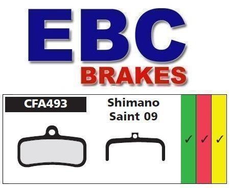 EBC Brakes, Klocki hamulcowe rowerowe (organiczne wyczynowe), SHIMANO SAINT 09 EBC Brakes