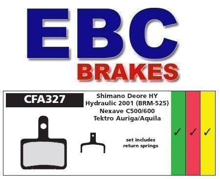 EBC Brakes, Klocki hamulcowe, Shimano Decore BR-M515-525, NEXAVE C500, C600, TEKTRO AURIGA, AQUILA EBC Brakes