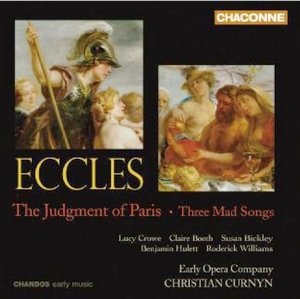 Eccles: The Judgement Of Paris / Three Mad Songs Various Artists