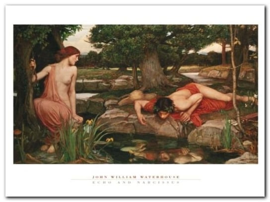 Echo And Narcissus plakat obraz 80x60cm Wizard+Genius