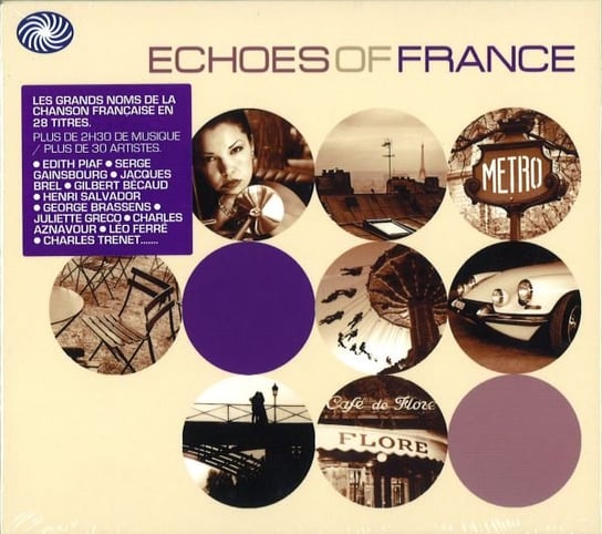 Echoes Of France Brel Jacques, Grappelli Stephane, Edith Piaf, Gainsbourg Serge, Davis Miles, Brassens Georges, Aznavour Charles, Greco Juliette, Montand Yves