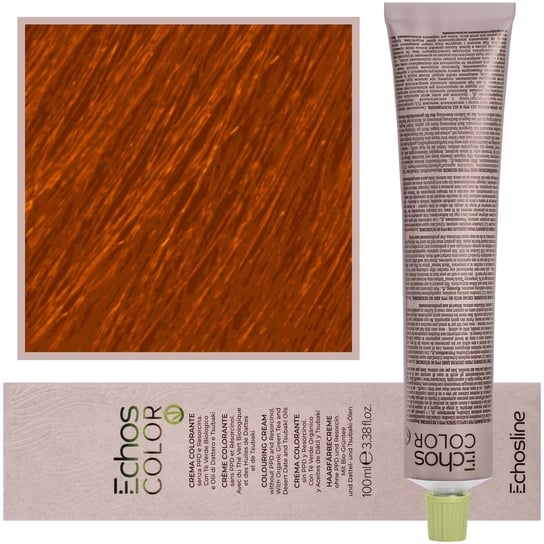 Echosline, Estyling Echos Color, kremowa, trwała farba włosów woskiem pszczelim 100 ml, 9,44 Intensywny Miedziany Bardzo Jasny Blond Echosline Estyling