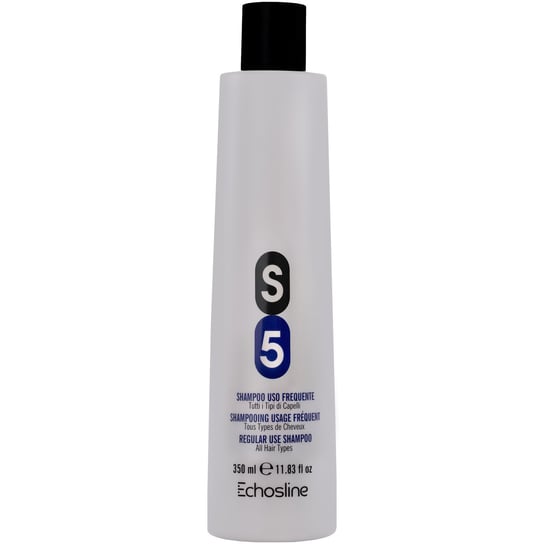 Echosline, S5 Regular Use, Szampon do codziennego i częstego mycia włosów z proteinami jedwabiu oczyszcza, 350 ml Echosline