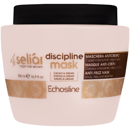 Echosline, Seliar Discipline Mask, Maska dyscyplinująca do włosów puszących, 500 ml Echosline