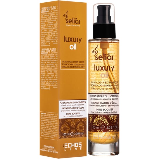 Echosline, Seliar, Nabłyszczający olejek do włosów suchych i matowych, dodaje połysku, pielęgnuje odżywia, 100 ml Echosline