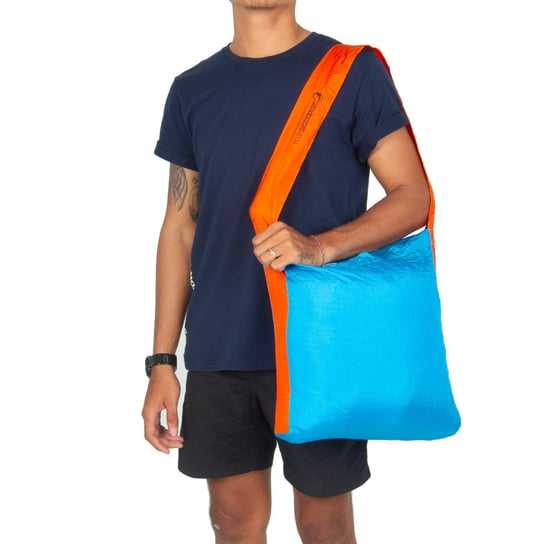 Eco Bag Medium Aqua / Orange Inny producent