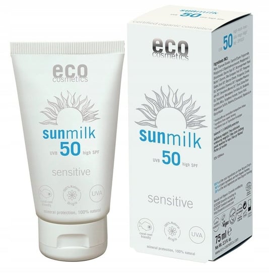 Eco Cosmetics, Mleczko na słońce SPF 50 sensitive, 75ml Eco Cosmetics