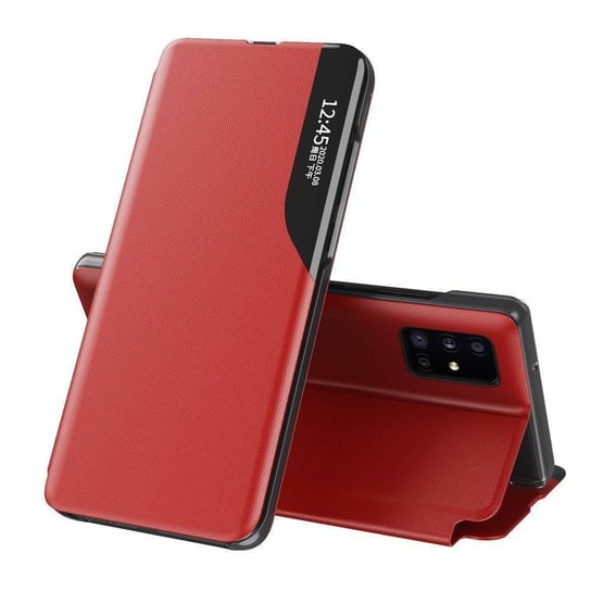Eco Leather View Case elegancki futerał etui z klapką i funkcją podstawki Samsung Galaxy S20+ (S20 Plus) czerwony Hurtel
