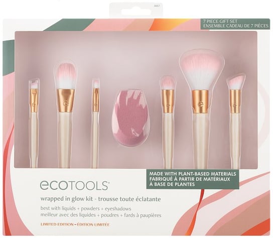 ECO Tools, Wrapped in Glow, Zestaw pędzli do makijażu, 7 szt. ECO Tools