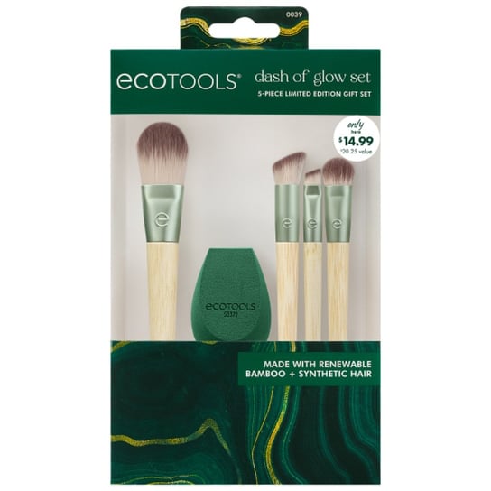 Eco Tools, Zestaw kosmetyków do makijażu, 5 szt. ECO Tools