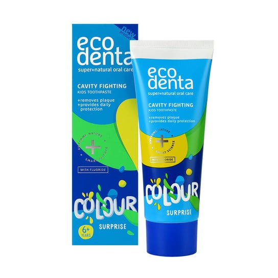 Ecodenta, Colour Surprise, pasta do zębów dla dzieci 6+, 75 ml Ecodenta