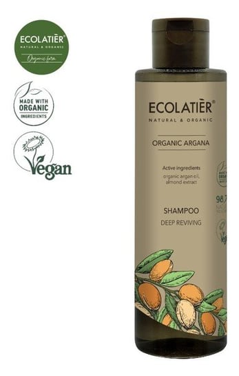 Ecolatier, Argan, szampon do włosów głęboko odżywiający, 250 ml Ecolatier