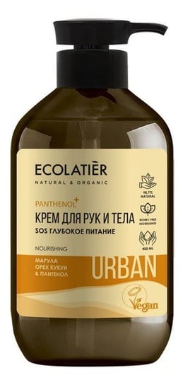 Ecolatier, Urban, głęboko odżywczy krem do ciała i rąk, 400 ml Ecolatier