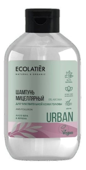 Ecolatier, Urban, micelarny szampon do skóry wrażliwej aloes i werbena, 600 ml Ecolatier