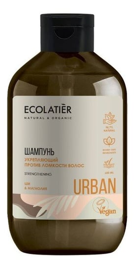 Ecolatier, Urban, szampon do włosów osłabionych wzmacniający shea i magnolia, 600 ml Ecolatier
