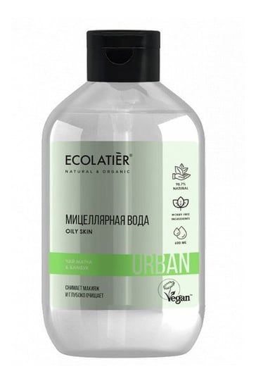 Ecolatier, Urban, woda micelarna do demakijażu dla skóry wrażliwej Herbata matcha i bambus, 600 ml Ecolatier